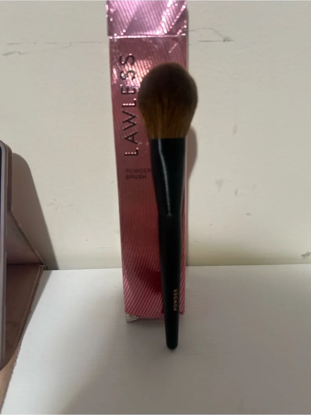 LAWLESS Pink & Black Powder Brush - Plush Vegan Face Brush